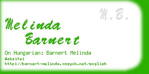 melinda barnert business card